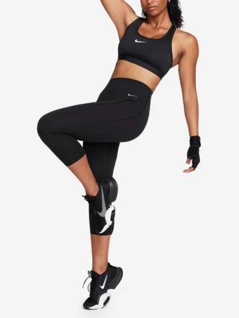Nike Dri Fit Universa High Rise Crop Leggings Black DQ5893 010 Women’s XL